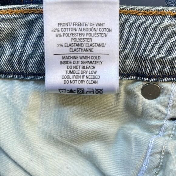 HUDSON Barbara Color-block Skinny Blue Jeans Size 26 - Picture 6 of 6